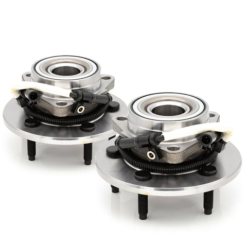 2x Front Wheel Hub & Bearing [4WD] For 1998 Navigator 1997-1999 EXPEDITION XLT