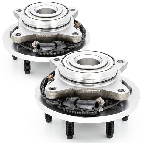 2x Front Wheel Hub & Bearing For 2007-12 Expedition / 07-11 Navigator [RWD] Pair