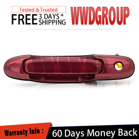 For 98-03 Toyota Sienna Outside Door Handle Sunfire Red Pearl 3k4 Front Left