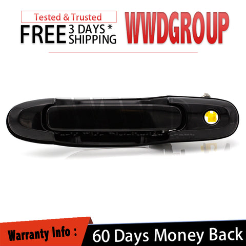 For 98-03 Toyota Sienna Outside Door Handle Non Painted Black Front Left Side