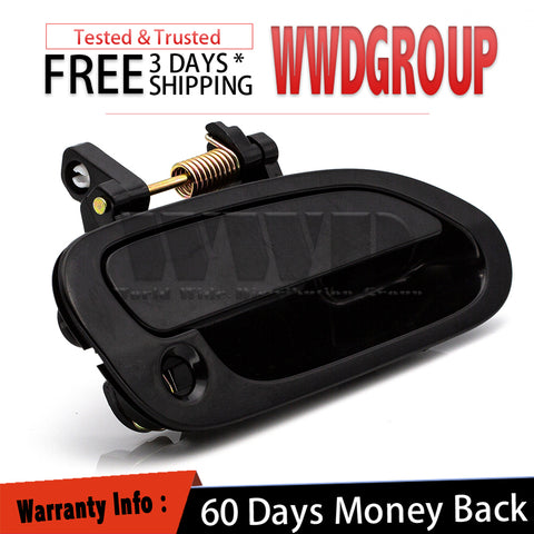 For 98-02 Honda Accord Outside Door Handle Non-Painted Black Front Right Side