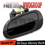 For 98-02 Honda Accord Outside Door Handle Non-Painted Black Rear Left Side