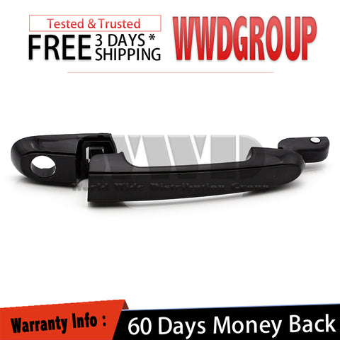 For 06-11 Hyundai Accent Outside Door Handle Primed Black Front Left Driver Side