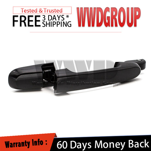 For 06-11 Hyundai Accent Outside Door Handle Primed Black Rear Right Side